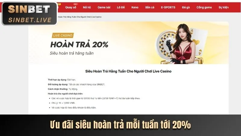 Hoàn trả hàng ngày OKE365.COM